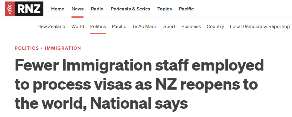 新西兰重新向世界开放，移民局却人手不足！